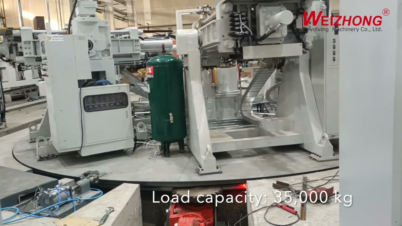 Weizhong heavy industrial 8-meter diameter motorized rotary indexing platform assembly